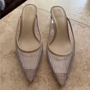 Cult Gaia Clear Slingback Heels
